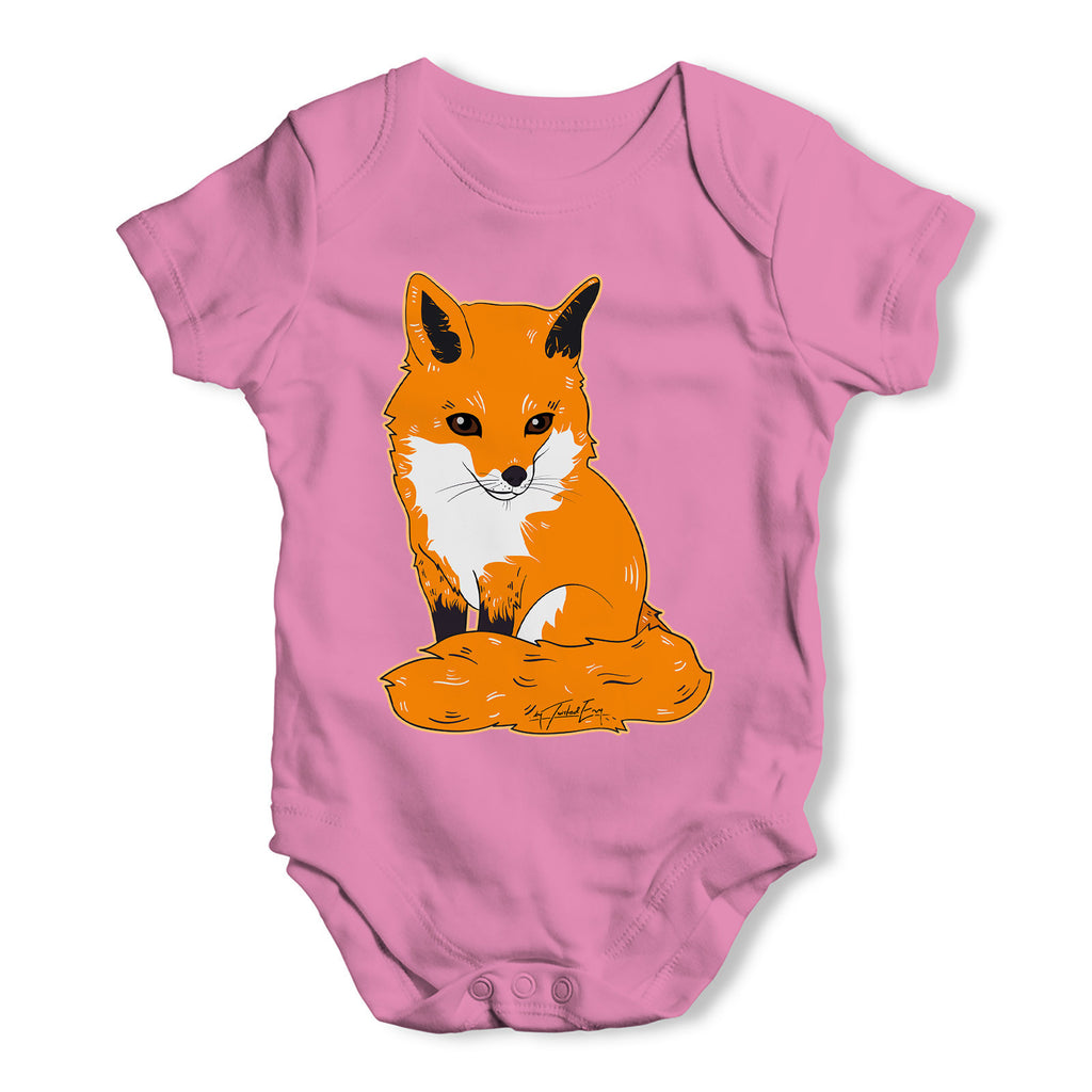 Wild Red Fox Baby Grow Bodysuit