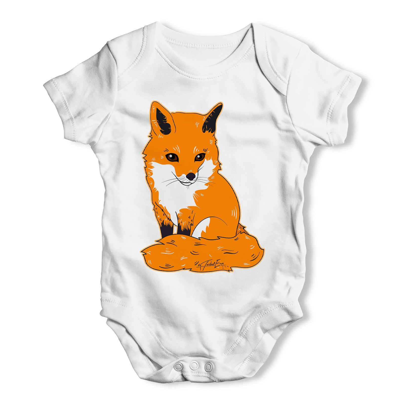 Wild Red Fox Baby Grow Bodysuit