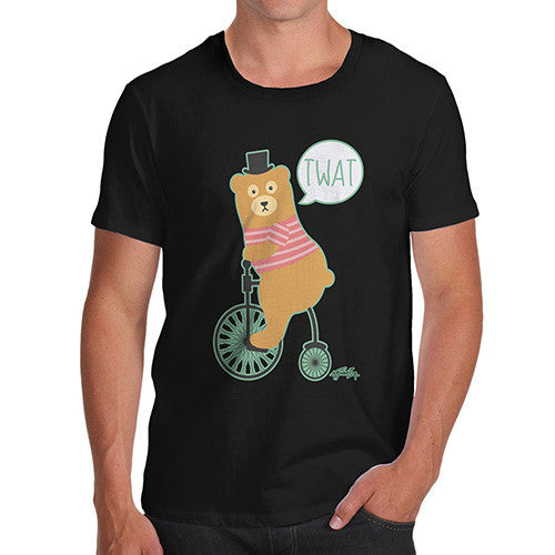 Men's Road Rage Bear On A Bike T-Shirt