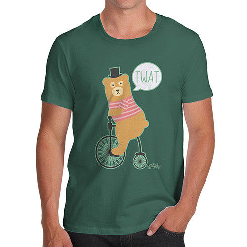 Men's Road Rage Bear On A Bike T-Shirt