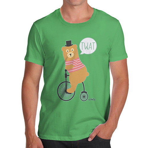 Men's Road Rage Bear On A Bike T-Shirt