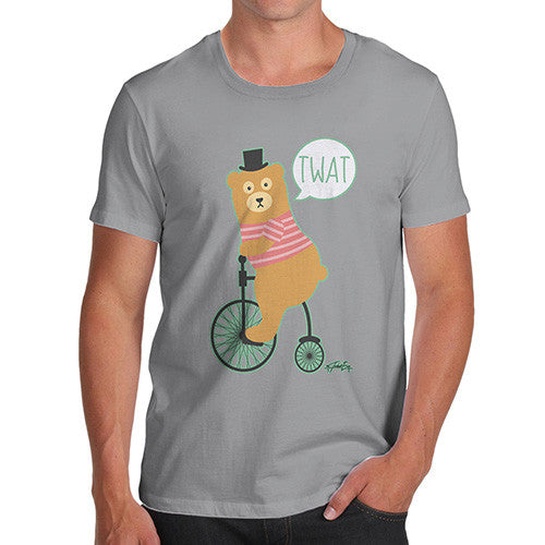 Men's Road Rage Bear On A Bike T-Shirt