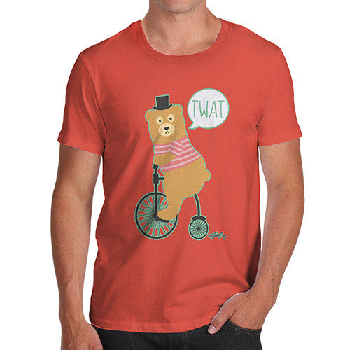 Men's Road Rage Bear On A Bike T-Shirt