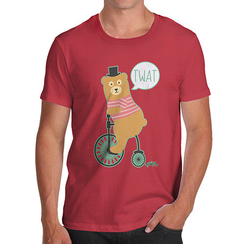 Men's Road Rage Bear On A Bike T-Shirt