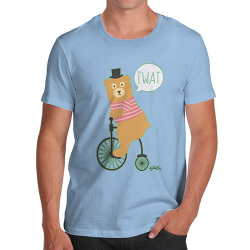 Men's Road Rage Bear On A Bike T-Shirt