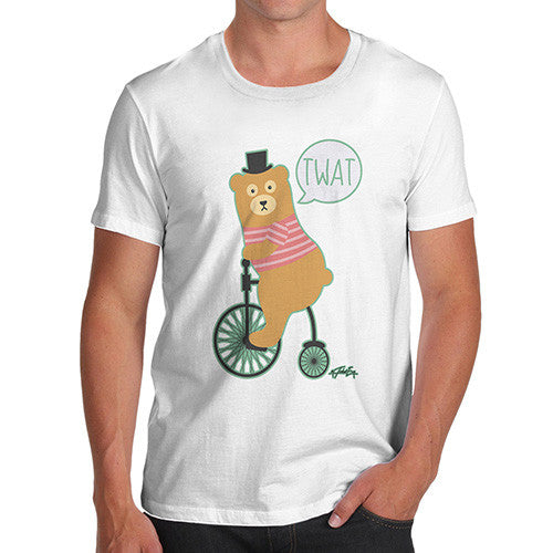 Men's Road Rage Bear On A Bike T-Shirt