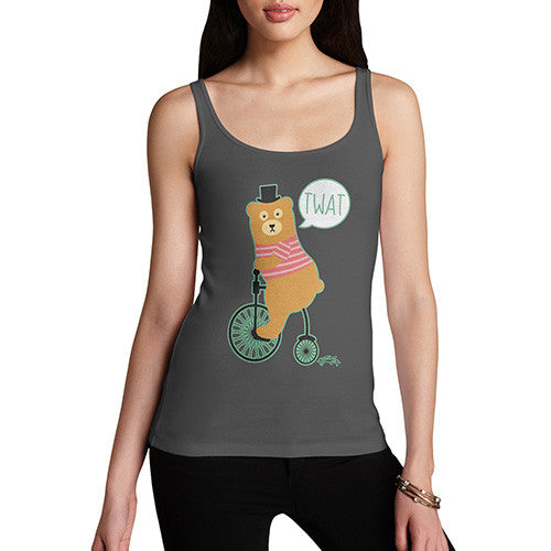 Women's Road Rage Bear On A Bike Tank Top