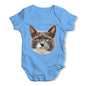 Annoyed Cat Face Baby Grow Bodysuit