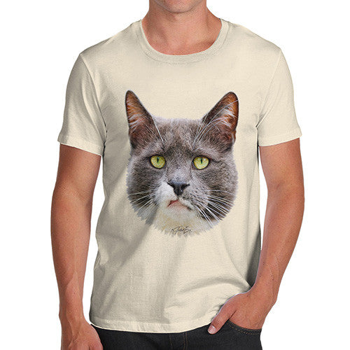 Men's Annoyed Cat Face T-Shirt