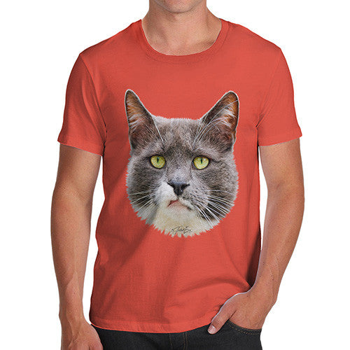 Men's Annoyed Cat Face T-Shirt