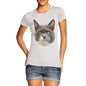 Women's Annoyed Cat Face T-Shirt