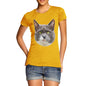 Women's Annoyed Cat Face T-Shirt