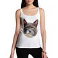 Women's Annoyed Cat Face Tank Top