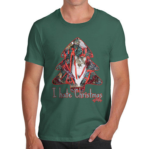 Men's I Hate Christmas Cat T-Shirt