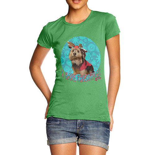 Women's I Hate Christmas Dog T-Shirt