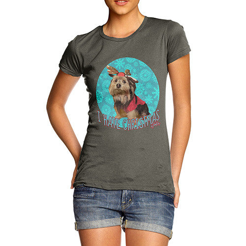 Women's I Hate Christmas Dog T-Shirt