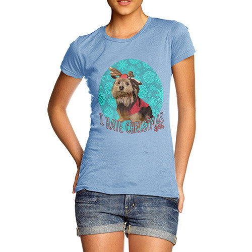 Women's I Hate Christmas Dog T-Shirt