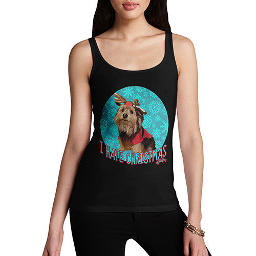 Women's I Hate Christmas Dog Tank Top