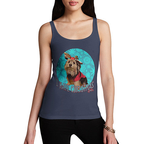 Women's I Hate Christmas Dog Tank Top