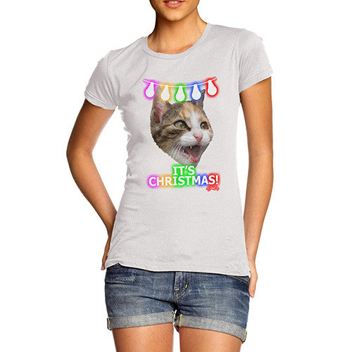 Women's It's Christmas! Cat T-Shirt