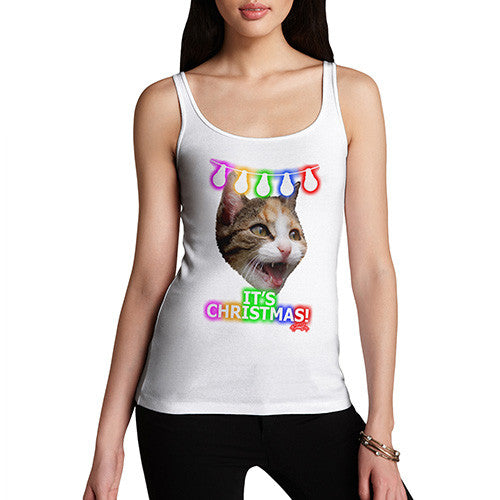 Women's It's Christmas! Cat Tank Top