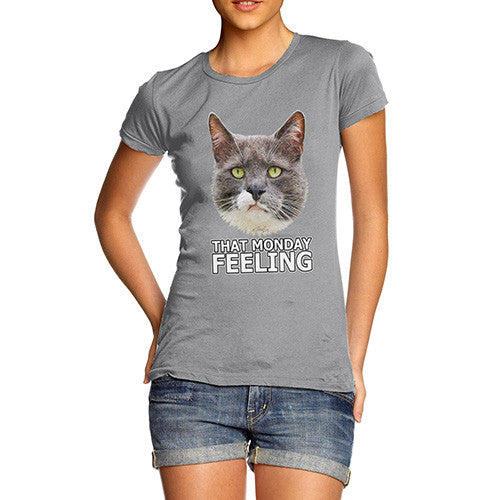 Women's That Monday Feeling Cat T-Shirt