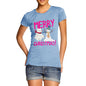 Women's Merry Christmas Bear & Snowman T-Shirt