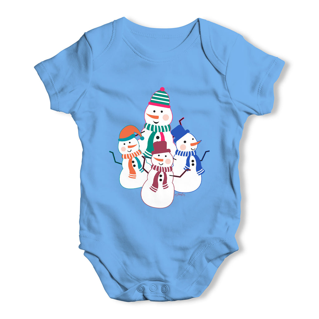 Dancing Snowmen Baby Grow Bodysuit