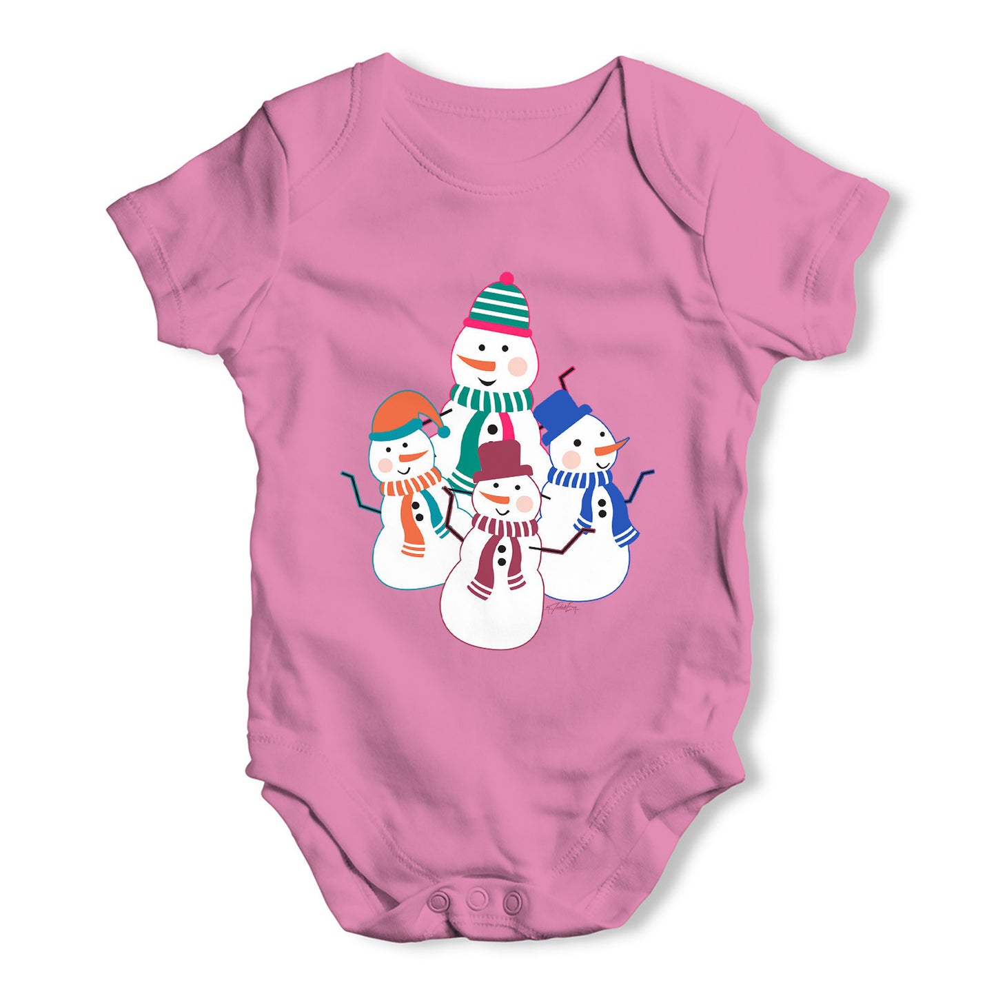 Dancing Snowmen Baby Grow Bodysuit