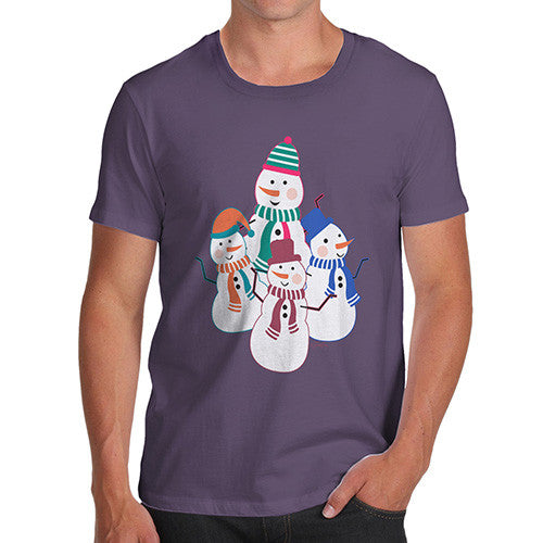 Men's Dancing Snowmen T-Shirt