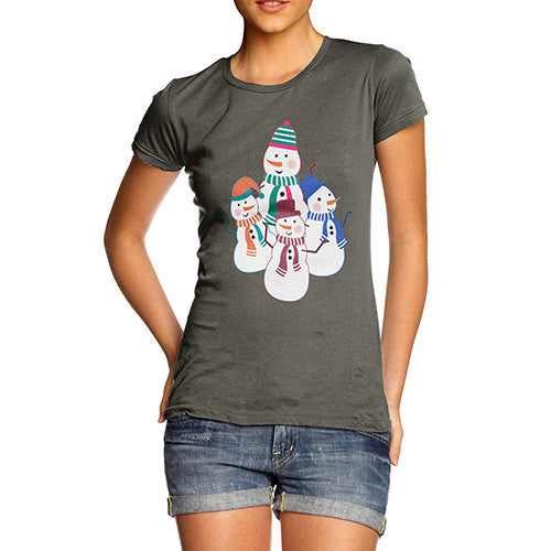 Women's Dancing Snowmen T-Shirt