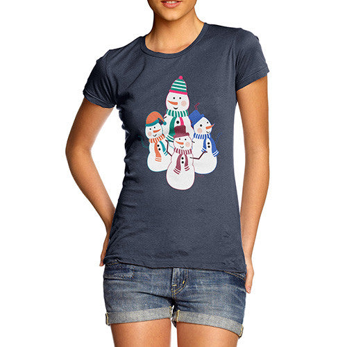 Women's Dancing Snowmen T-Shirt