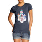 Women's Dancing Snowmen T-Shirt