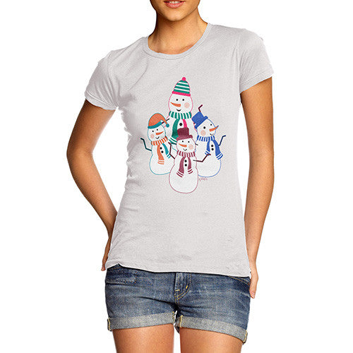 Women's Dancing Snowmen T-Shirt