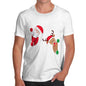 Men's Santa & Rudolph Peekaboo T-Shirt