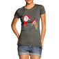 Women's Santa & Rudolph Peekaboo T-Shirt