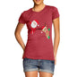 Women's Santa & Rudolph Peekaboo T-Shirt