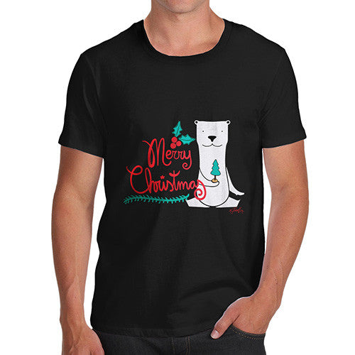 Men's Merry Christmas Polar Bear T-Shirt