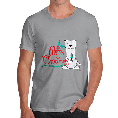 Men's Merry Christmas Polar Bear T-Shirt