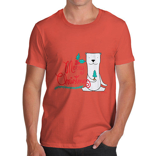 Men's Merry Christmas Polar Bear T-Shirt