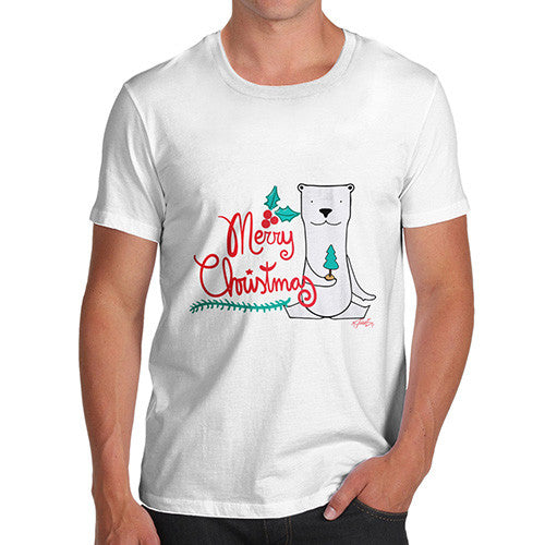 Men's Merry Christmas Polar Bear T-Shirt