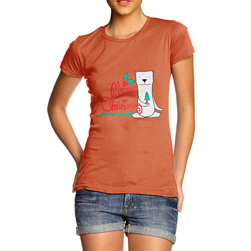 Women's Merry Christmas Polar Bear T-Shirt