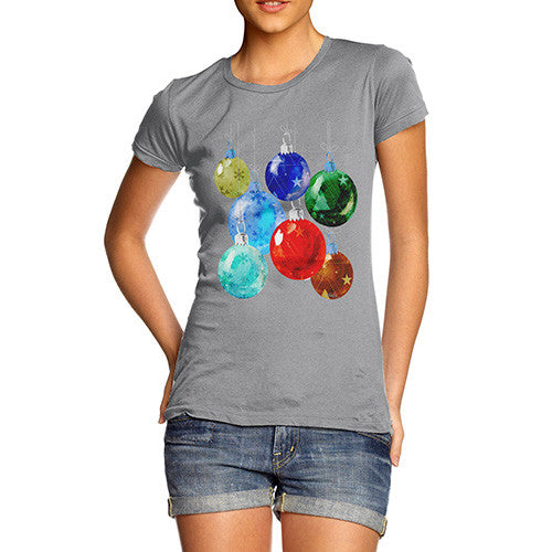 Women's Christmas Baubles T-Shirt