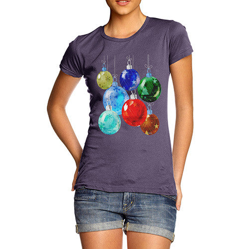 Women's Christmas Baubles T-Shirt