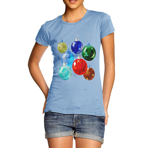 Women's Christmas Baubles T-Shirt