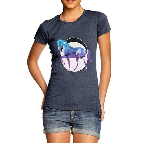 Women's Geometric Horse T-Shirt