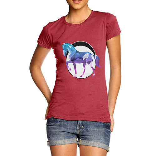 Women's Geometric Horse T-Shirt