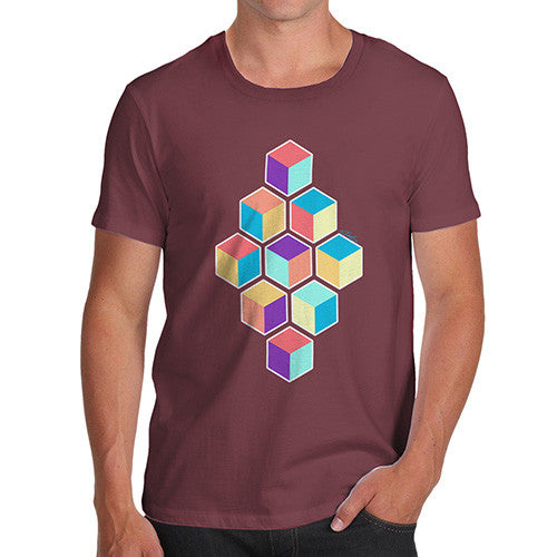 Men's Geometric Cubes T-Shirt