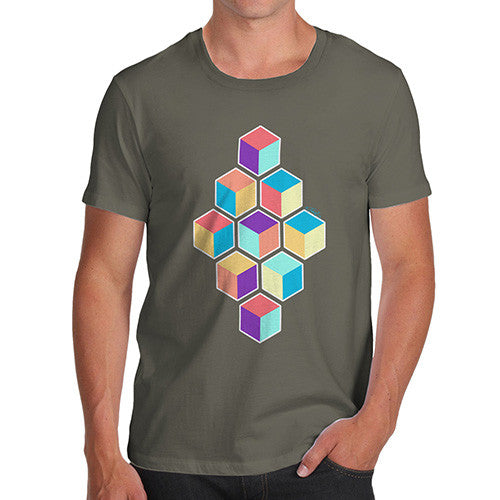 Men's Geometric Cubes T-Shirt