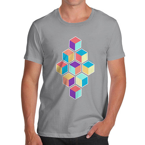 Men's Geometric Cubes T-Shirt